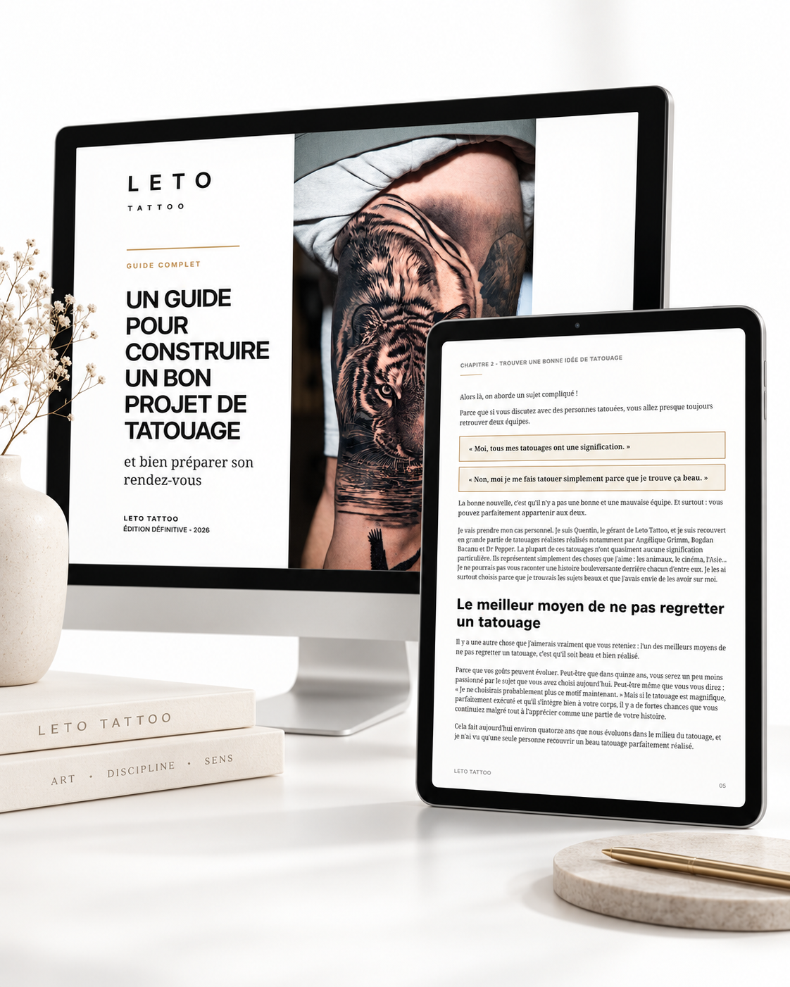 Présentation ebook Leto Tattoo Studio